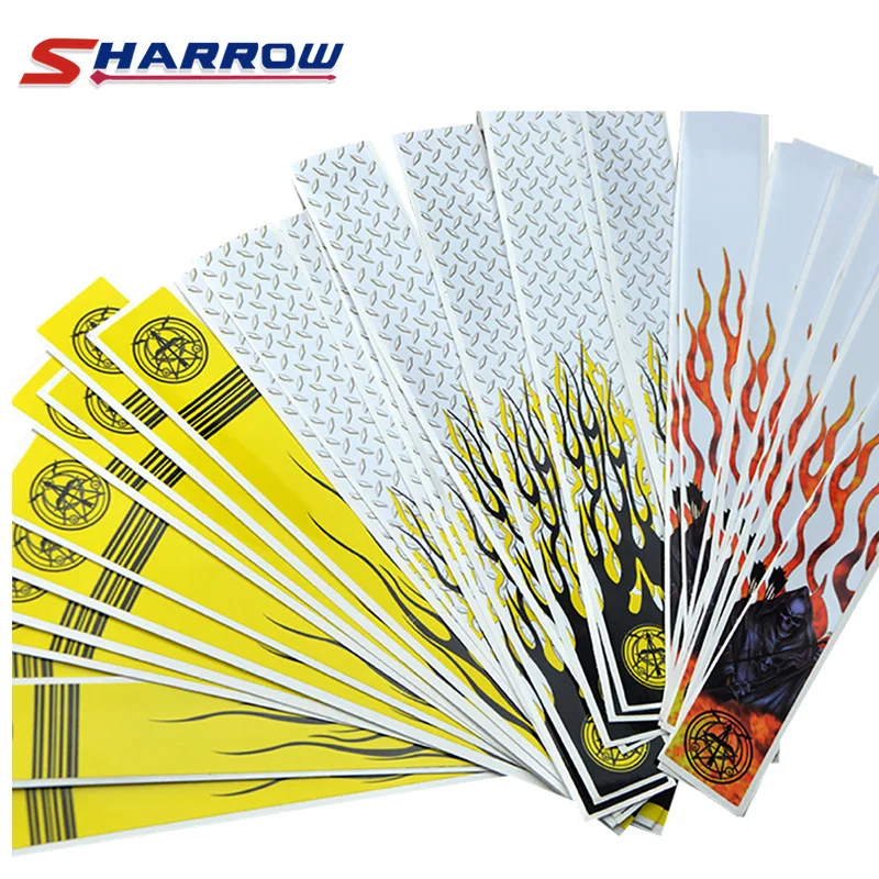 

Sharrow 12 Pieces Archery Arrow Shaft Sticker For 8.3mm Arrow Shafts Skin Accessory Shooting