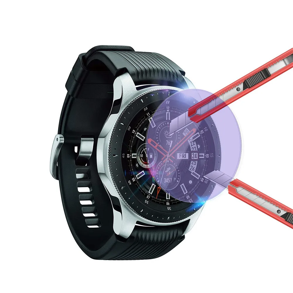Анти-синий светильник, защитное закаленное стекло для samsung Galaxy Watch 46 мм, Защитная пленка для экрана 2.5D 9H Glas