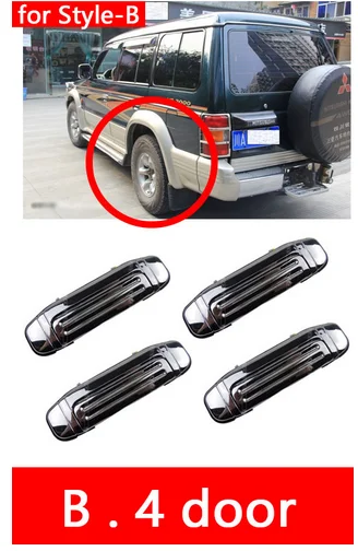 Хромированная дверная ручка для Mitsubishi Pajero 2 аксессуары V31 V32 V33 V43 V44 V45 V46 1991-1998 1996 1998