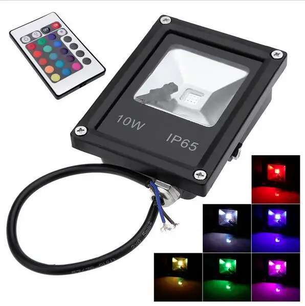 Светодиодный прожектор RGB прожекторы 10 Вт 20 30 50 прожекторное освещение IP65 уличные
