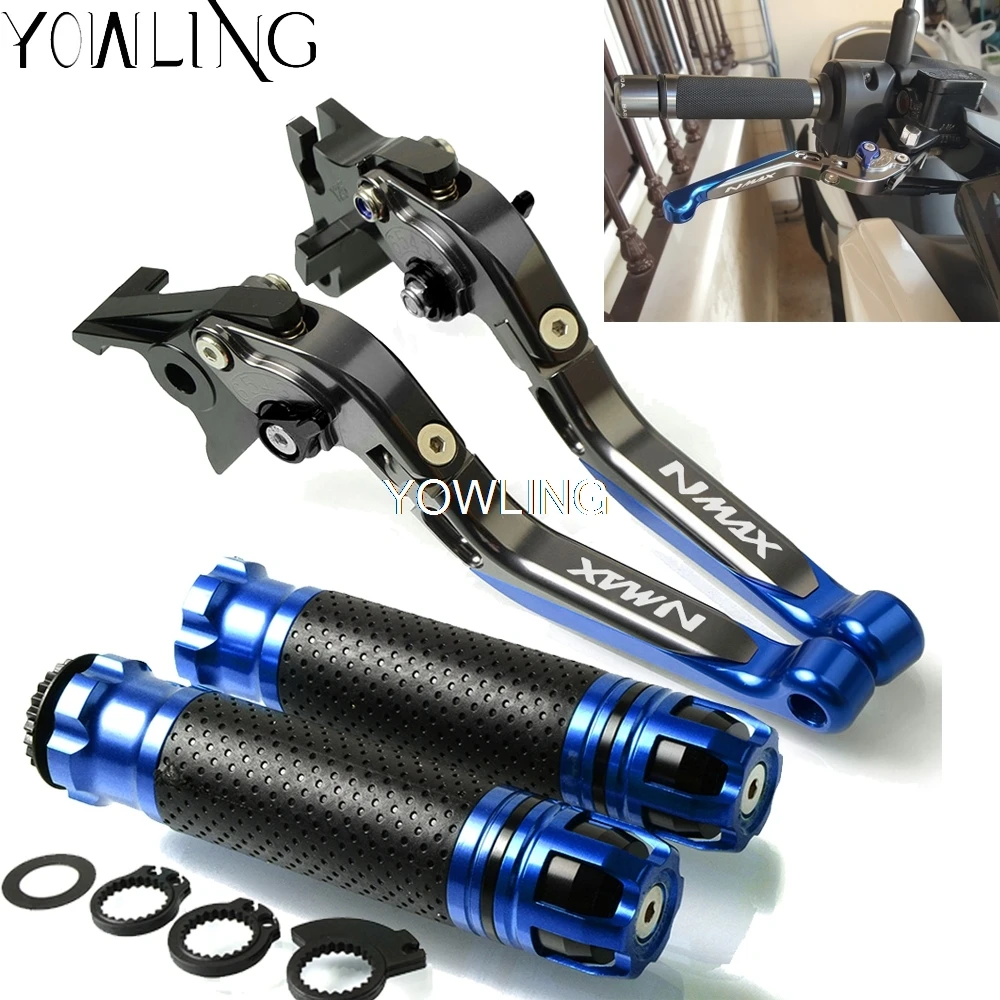 For YAMAHA N-MAX NMAX 155 125 NMAX155 NMAX125- Motorcycle CNC Brake Clutch Levers Handlebar grip Handle Hand Grips