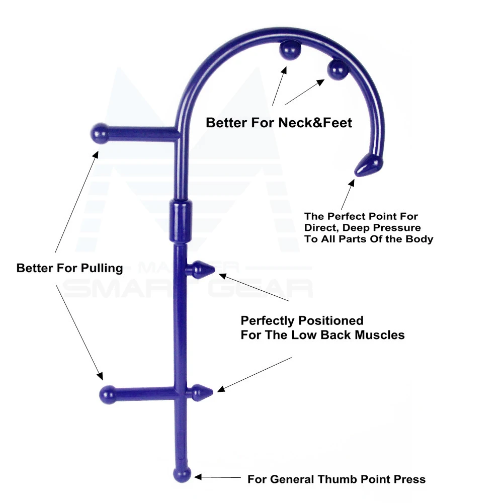 Съемный массажный ролик для йоги трапециевидный массажер палка самомассажер
