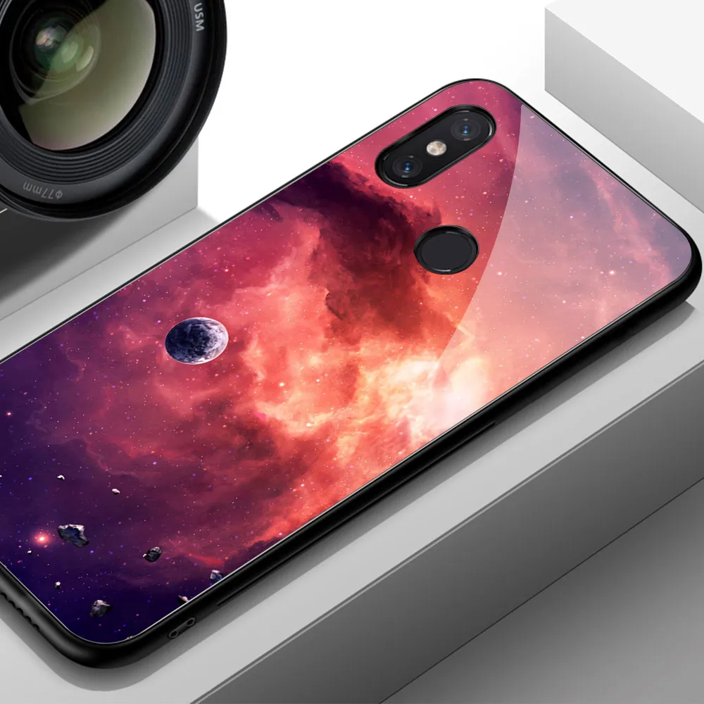 Чехол FinderCase для Xiao mi 8, чехол для Galaxy Space, жесткая Задняя стеклянная крышка для телефона mi x 2 2 s, чехол Xiaomi mi 8 9 SE lite Max 3
