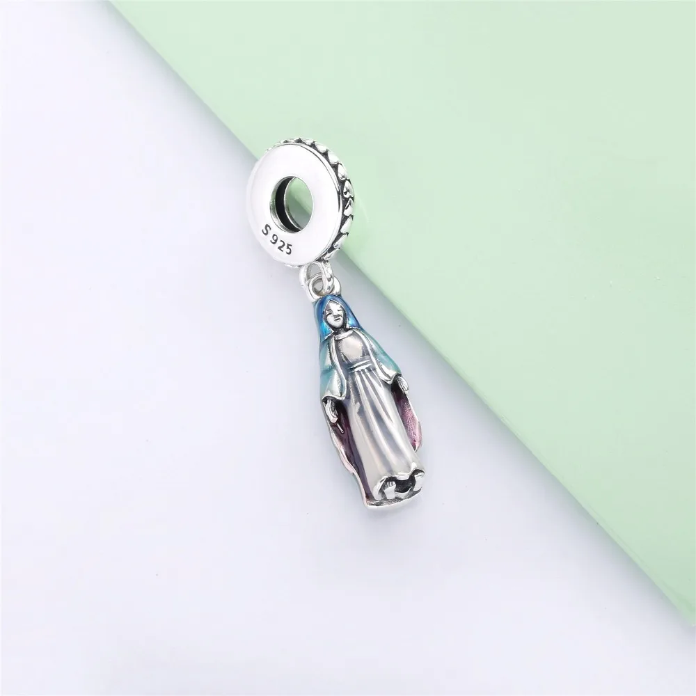 Lovecabin,, 925 пробы, серебро, Lucky Cristianismo,, королева, шарм, подвеска, ювелирное изделие, ожерелье и браслет
