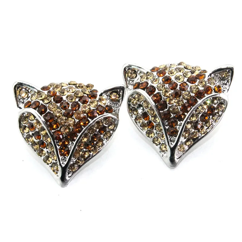 3 цвета Кристальные часы с изображением лисы женский браслет подвеской и