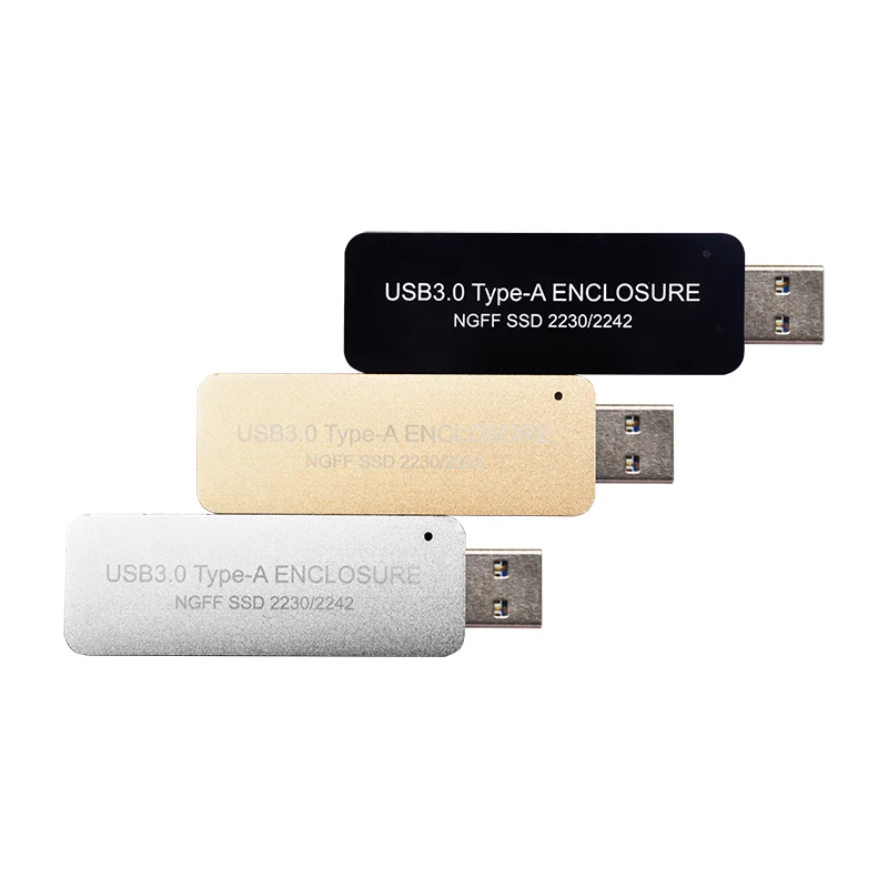 WBTUO LM-741U USB3.0 TYPE-A NGFF SSD корпус без кабеля для 2230 или 2242 MGFF(M.2) SSD Q19894/6
