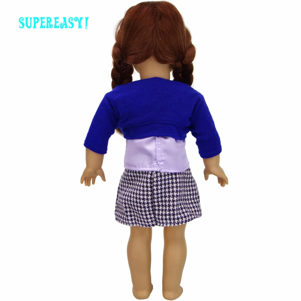 3 предмета = Синяя Куртка + кружевной жилет Блузка с рисунком звезды черно-белое