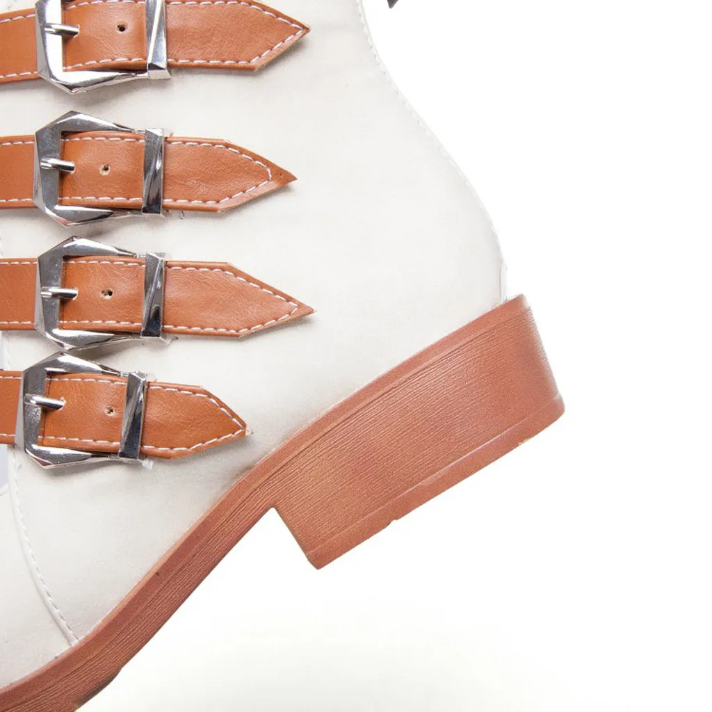 Spring Summer New Women's Summer Retro Ankle Buckle Back Zipper Square Heel Shoes Fashion Sandals for Women Streetwear