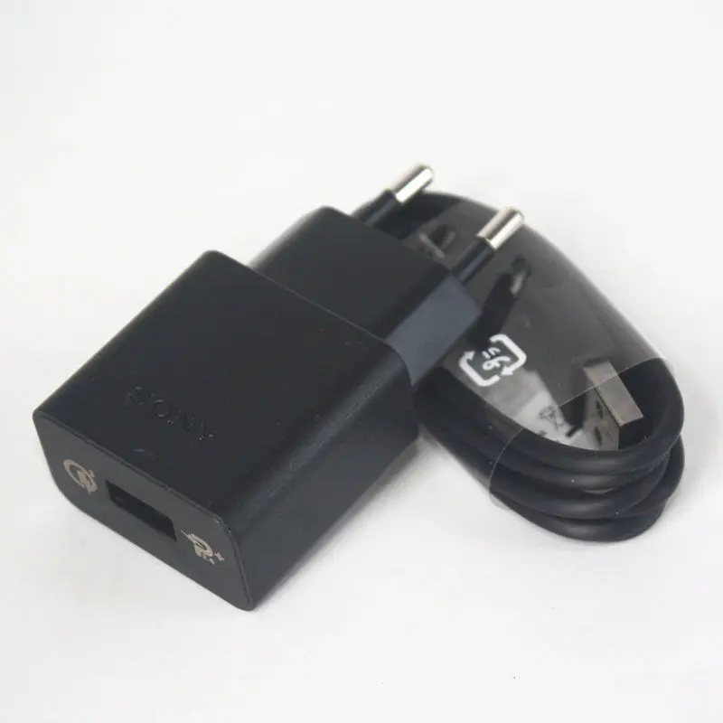 Оригинальное зарядное устройство sony UCH12 QC3.0 Quick USB с кабелем Micro usb для sony Xperia Z3 Compact z3 plus Z1 Z2 Z3 C5 Z5 Z4 Z5P XA XP