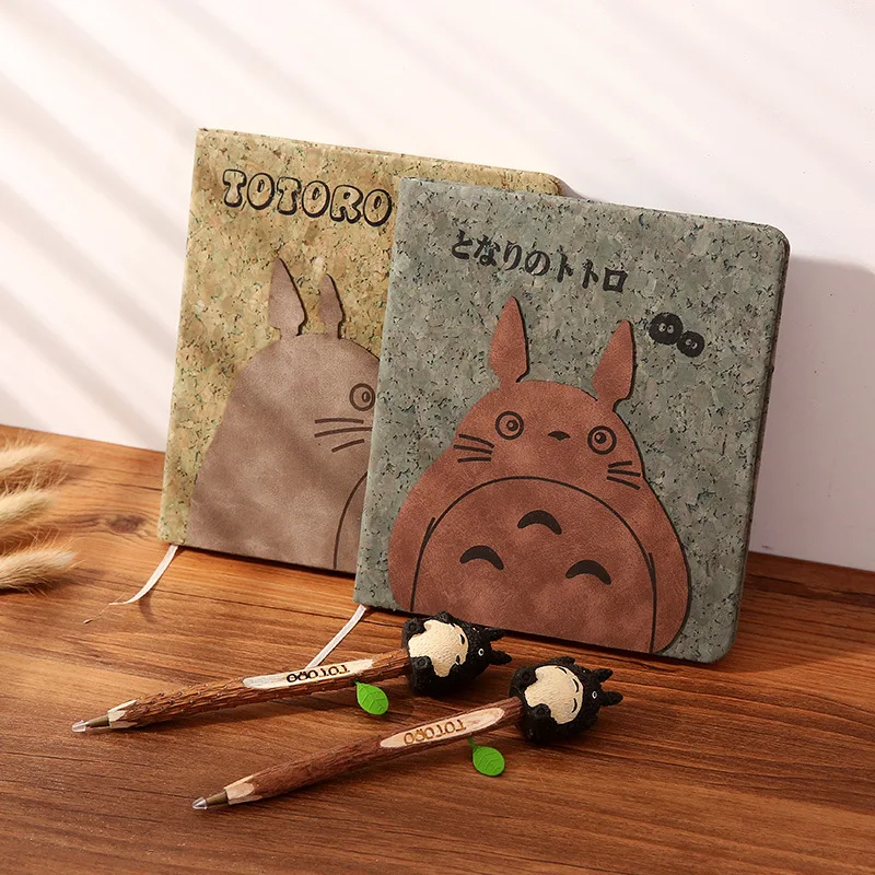 

JUGAL Kawai Totoro Notebook Cute Wooden Chinchilla Diary Note Book School Supplies Gift Stationery Planner 2018