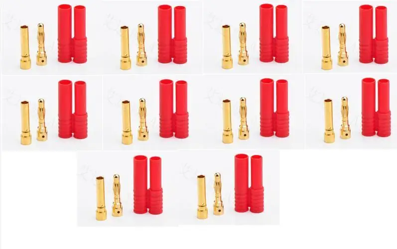 

10X 4.0mm 4mm Banana Gold Bullet Connector Protector/Cover RC Battery ESC PLUG
