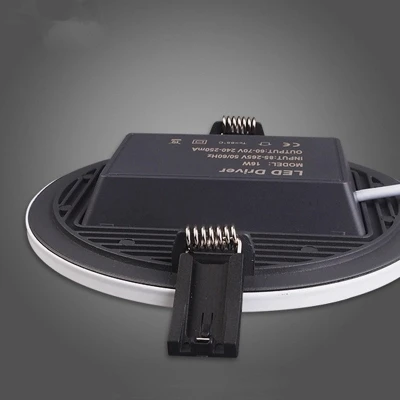 AC85 265V встраиваемый квадратный круглый светодиодный панельный светильник 8 Вт 16 22