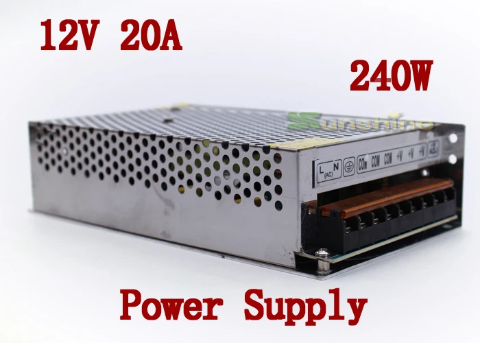 112V 20A 240W выключатель с одним выходом питания вход для светодиодной ленты камера
