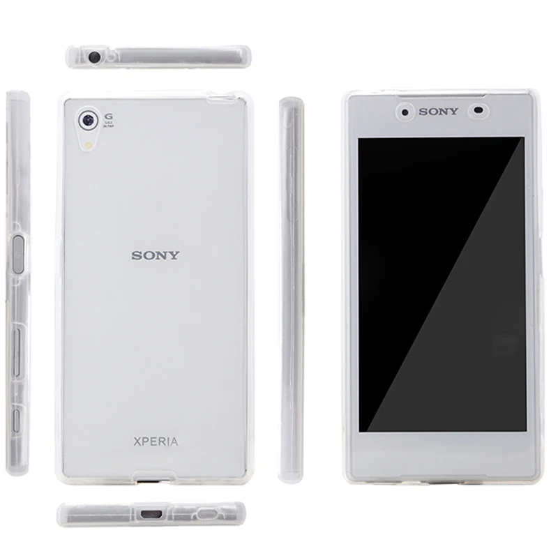 Ультратонкий полностью защитный чехол для Sony Xperia Z3 Z5 Compact mini PLUS premium мягкий