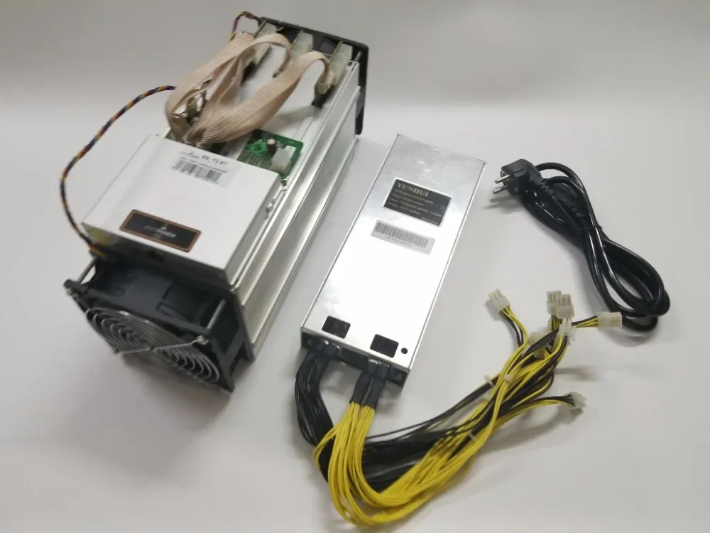 AntMiner S9 13.5 T б/у с блоком питания для майнинга биткоинов асик майнер битков BCH от