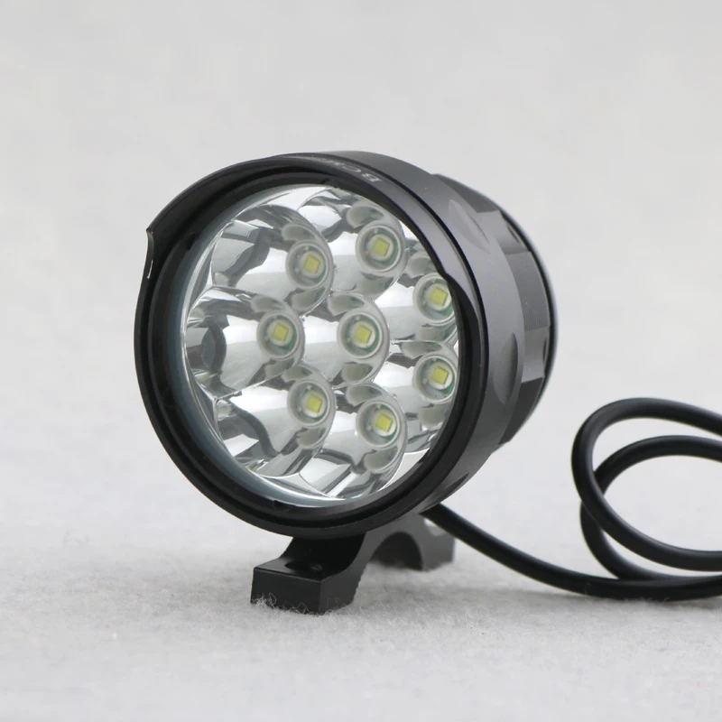 BCMSJVH 8T6 велосипед свет 9000LM 8x CREE XML T6 светодиодный велосипед лампы Велоспорт фонарь для велосипеда с 18650 Батарея и зарядное устройство