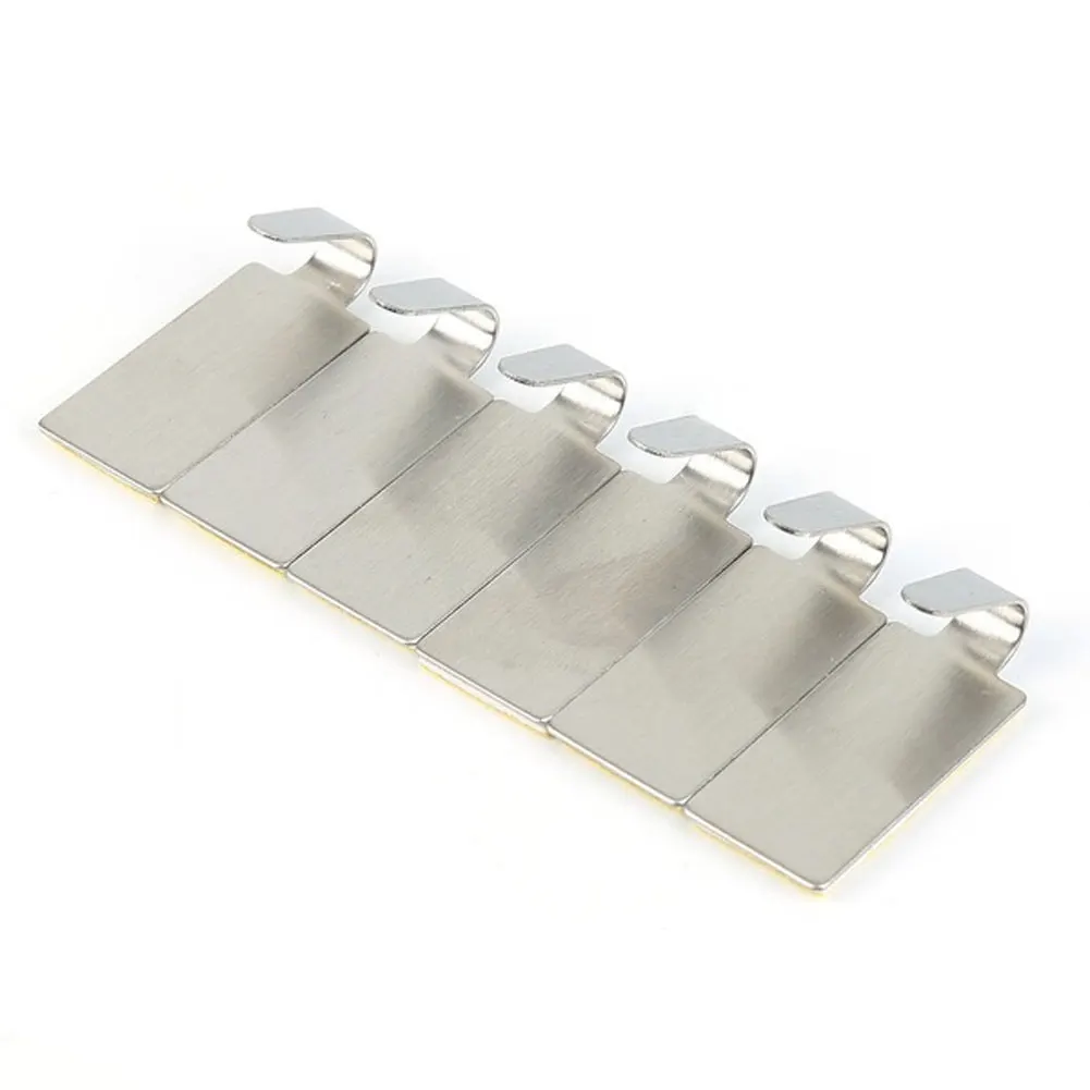 Горячие 6 шт нержавеющая сталь самоклеющиеся двери стены ванной кухня