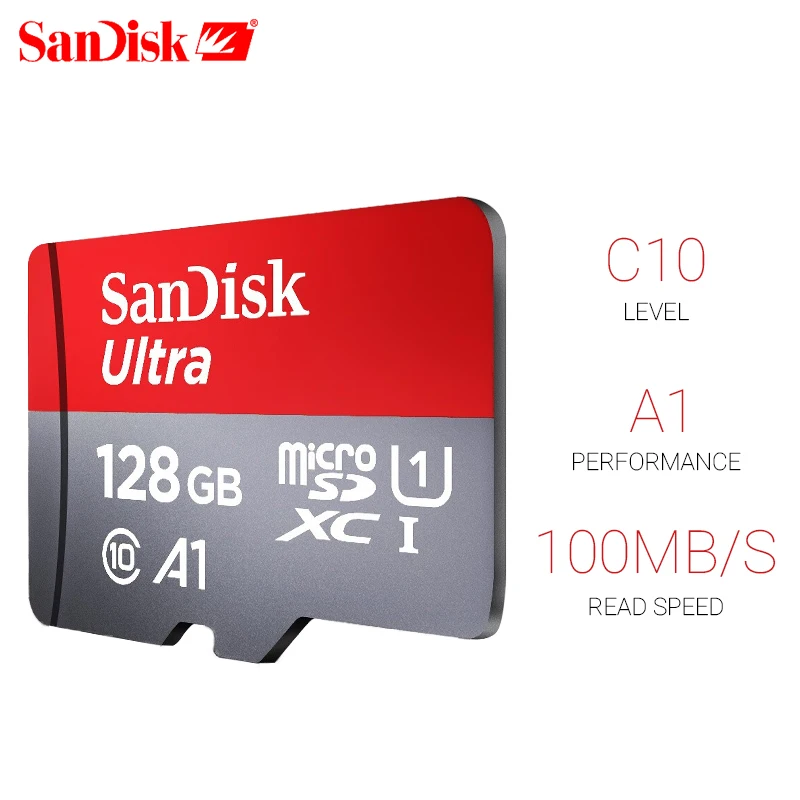 Карта памяти SanDisk Ultra 128 ГБ TF-карта 100 МБ/с./с microSDHC/micro SDXC | Компьютеры и офис