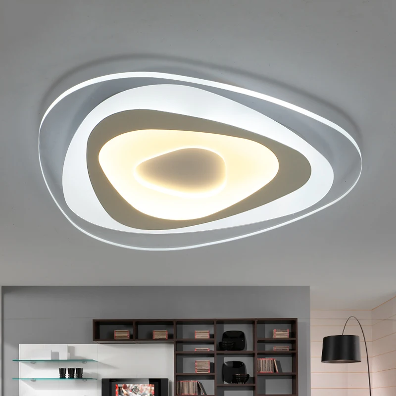 

Ультратонкая Современная Потолочная люстра с поверхностным креплением, светодиодные светильники для гостиной, спальни, люстра