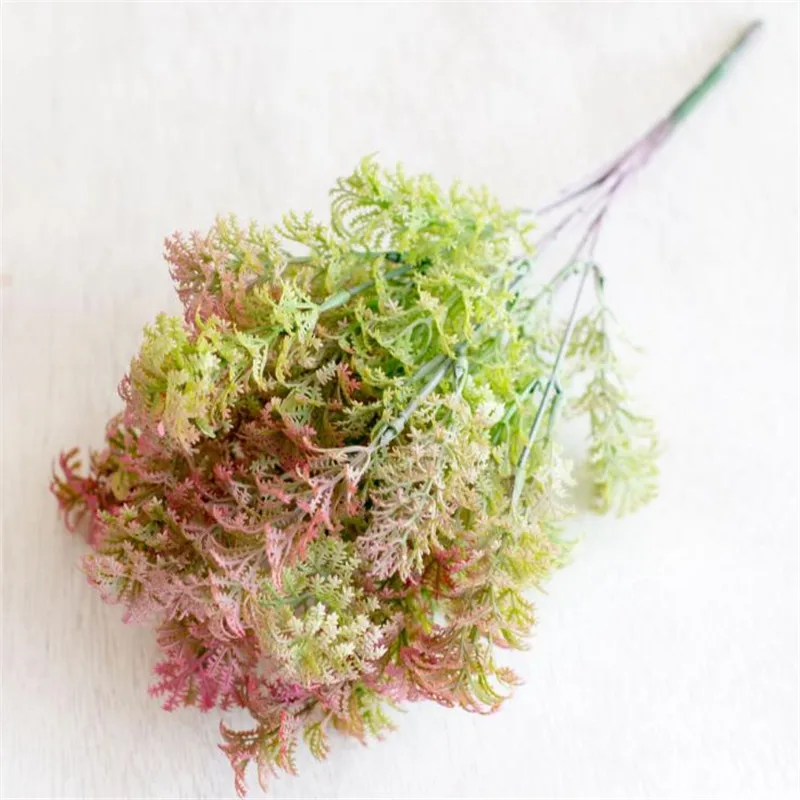 Искусственный зеленый пучок (7 стеблей/шт) Имитация Maidenhair Пластиковые Зеленые