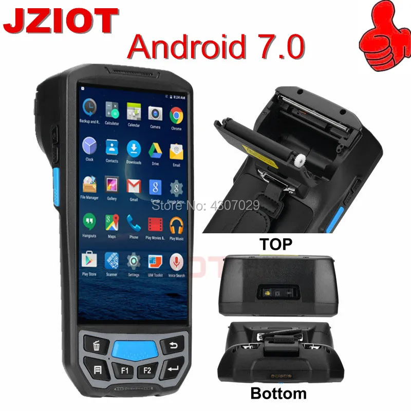 Android 7 0 4G сканер камеры PDA POS терминал с SIM-картой для супермаркета розничная