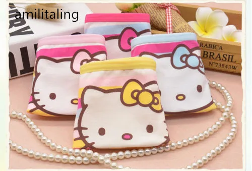 Новое милое хлопковое нижнее белье для девочек Hello Kitty короткие трусики детская