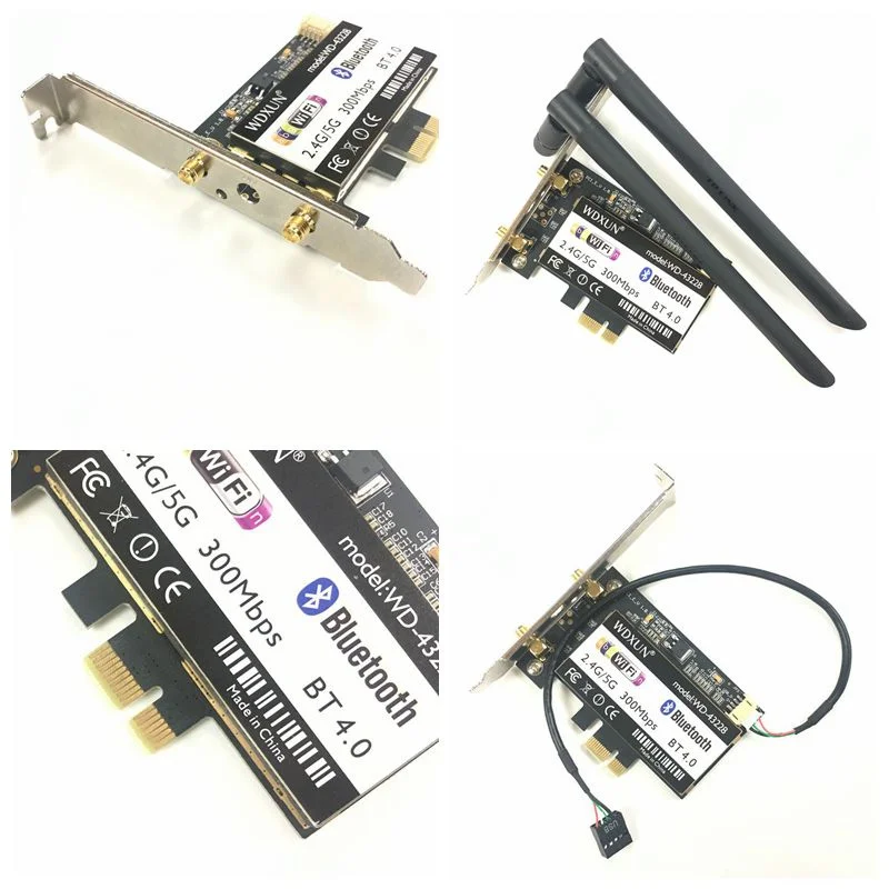 Desktop wifi card Broadcom BCM943228HMB 2.4Ghz&amp5Ghz 802.11abgn BT Bluetooth 4.0 Half MINI PCI-1X Wifi Card | Компьютеры и офис