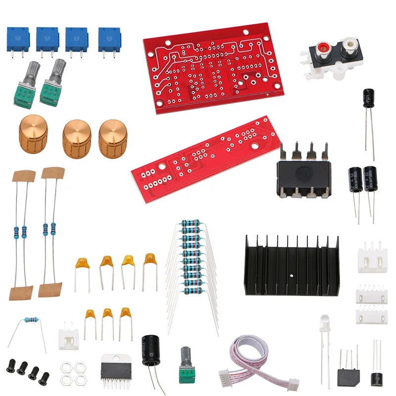 

TDA7377 усилитель мощности 2,1 DIY kit 3-канальный звуковой аудио усилитель плата 12-18 В постоянного тока