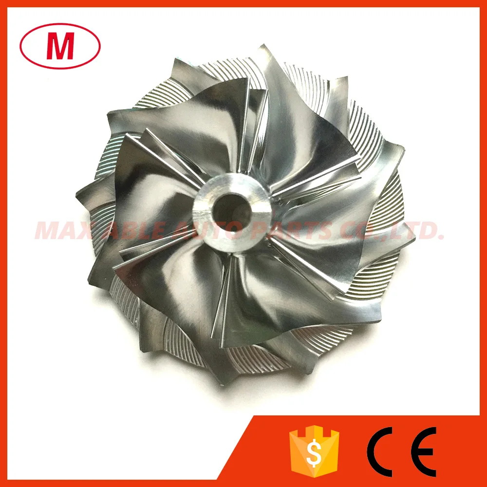 TD05H 16G 48.30/68.01мм 6+6 лопастей вперед Высокопроизводительный турбокомпрессор из алюминия 2618/фрезерование/биллет компрессорный колесо для 49178-01560 on.