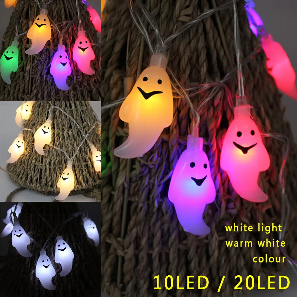 

LED Ghost Fairy String Light Lamp Battery operated for indoor Halloween Christmas Holiday Party Props Fairy Decor