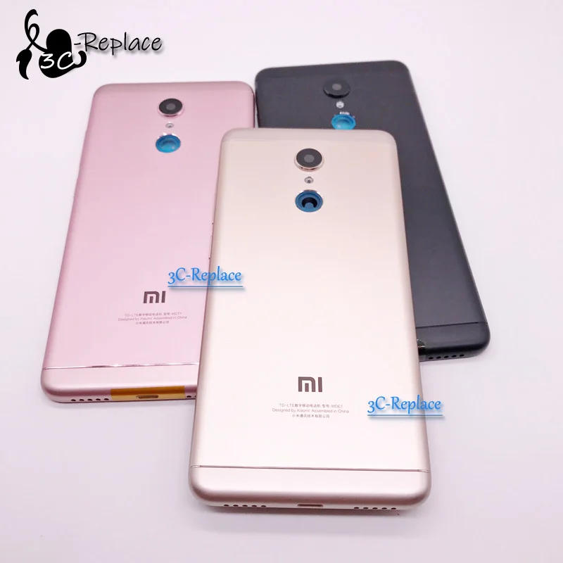 5,7 дюймов для Xiaomi Redmi 5 задняя крышка батарейного отсека Корпус Задняя стеклянная часть