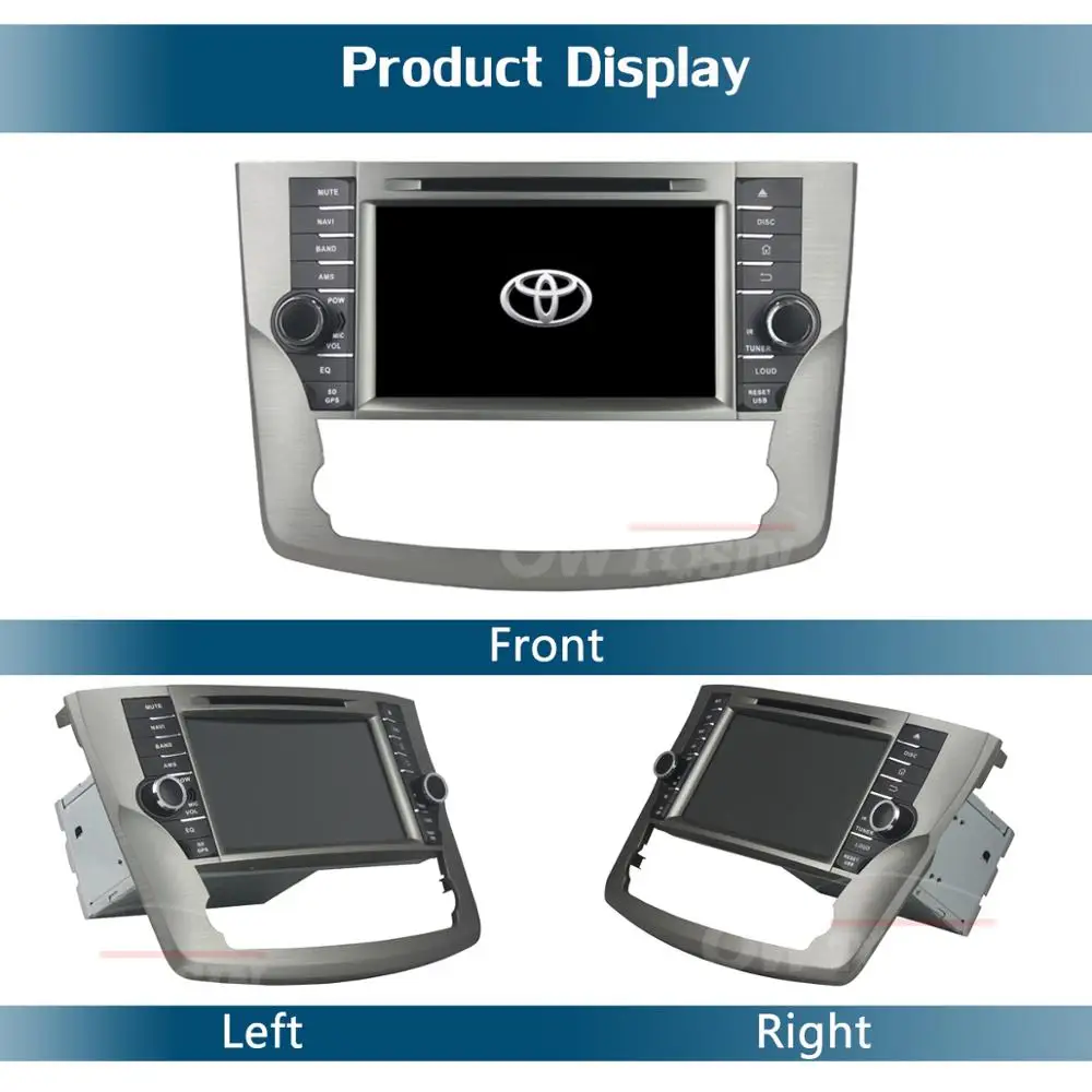 Автомобильный DVD-проигрыватель Octa 8 Core дюймов IPS 4 Гб RAM + 64 ROM Android 9 0 GPS Navi для Toyota Avalon