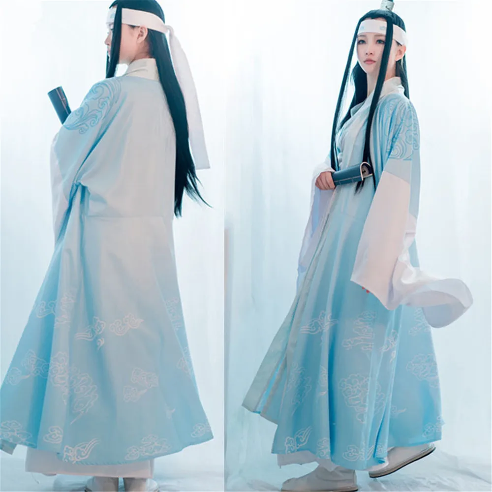 Новый аниме Lan Wangji Косплей Grandmaster of Demonic Cultivation Костюм Adult Ver. Mo Dao Zu Shi|Игровые