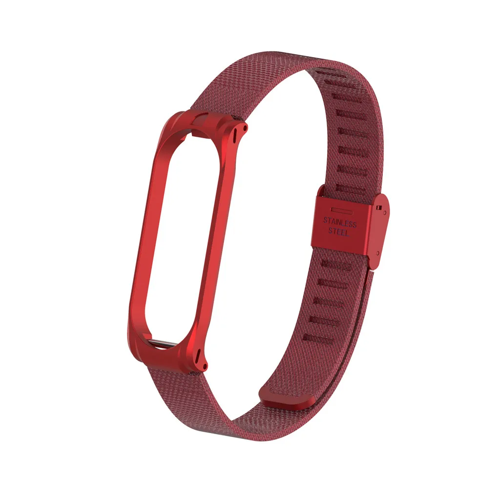 Ремешок на запястье для Xiaomi Mi Band 4 роскошный сетчатый Смарт часы из нержавеющей