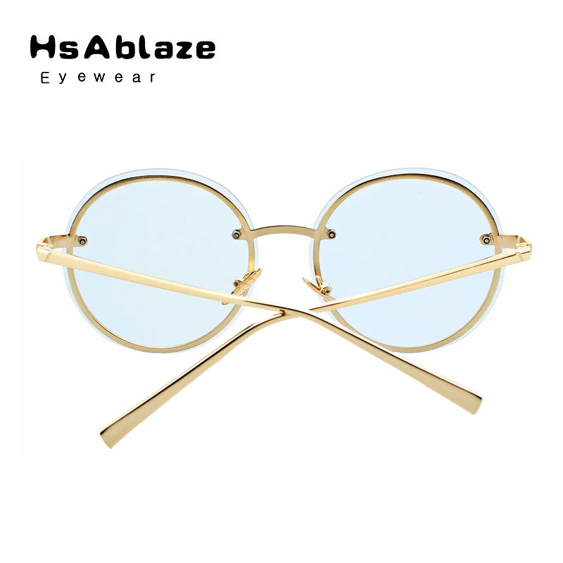 Hsablaze очки Новый 2017 круглый Солнцезащитные для женщин Для Защита от солнца Очки