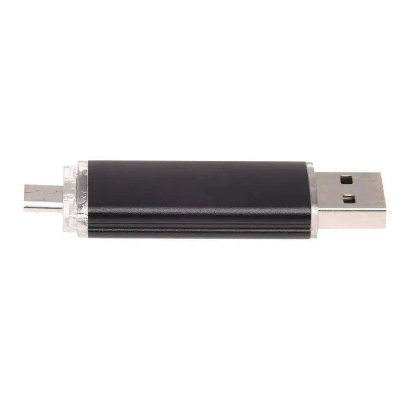 Черный J-бокс OTG USB флеш-накопитель 16 Гб флешки двойной порт Micro USB 2,0 карта памяти черный для Android смартфон ПК Macbook планшет - Цвет: Черный