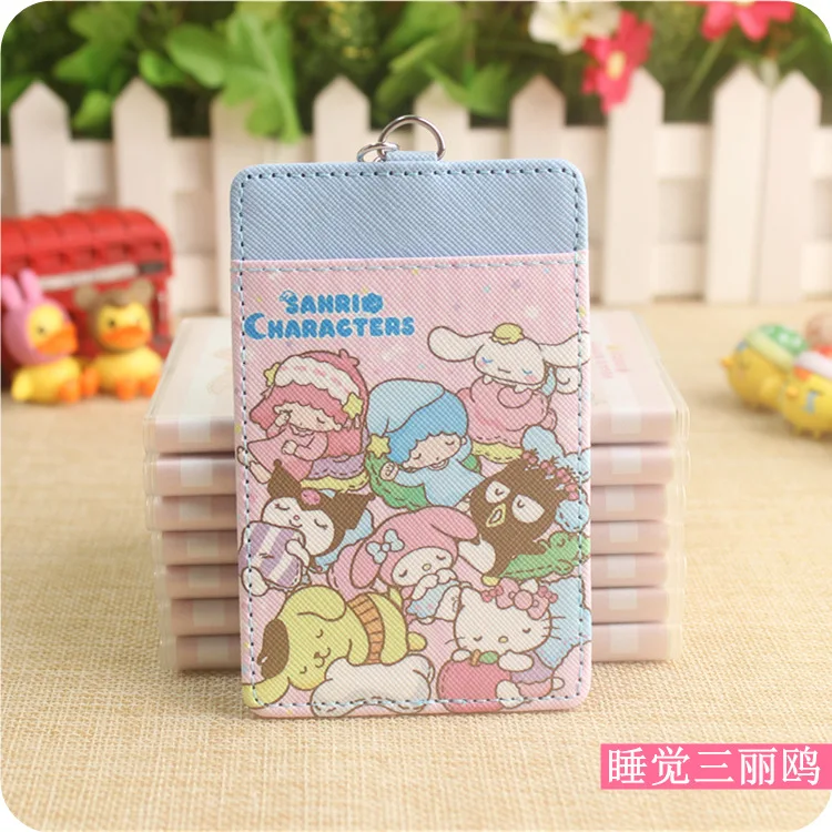 V 1 шт. мультфильм my melody little, две звезды, искусственная кожа, карта для кредитных карт, автобусная карта, коллекция для девочек - Цвет: V