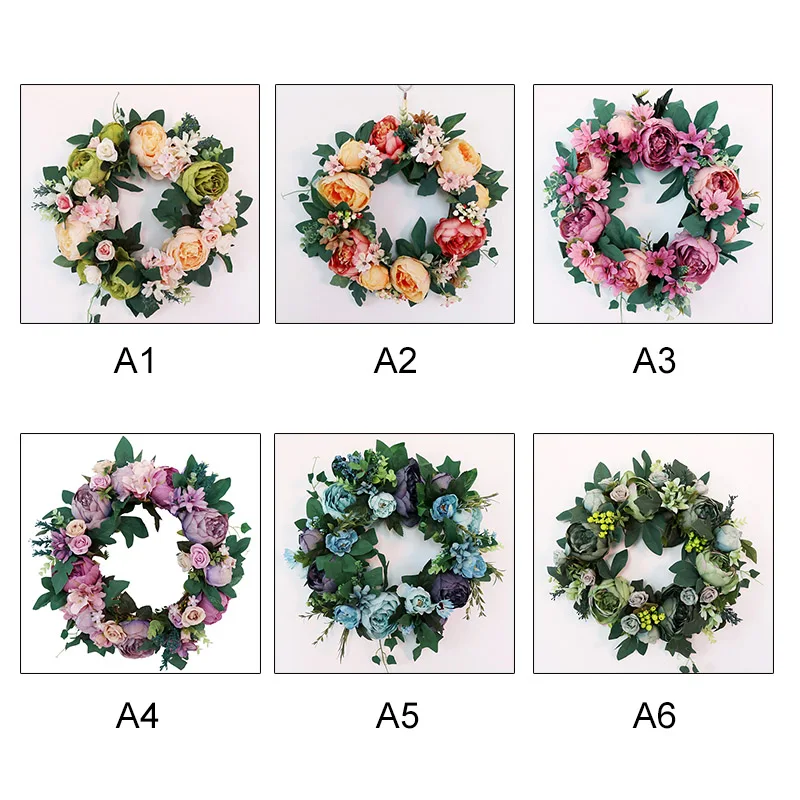 

Door Wreath Large Garland Artificial Peony Flower Wreath Wall Hanging Door Decoration Home Decoration Farmhouse Deocr