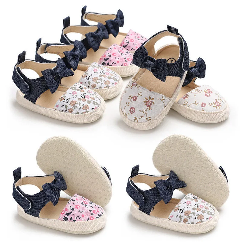 

0-18 Months Baby Girl Party Princess First Walkers Shoes Toddler Kid Girls Floral Bowknot Prewalker Baby Shoes