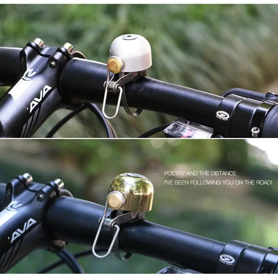 For Safety Cycling Handlebar Copperl Ring Bike Bell Horn Sound Alarm Bicycle Accessory Outdoor Protective Rings 0719 | Спорт и