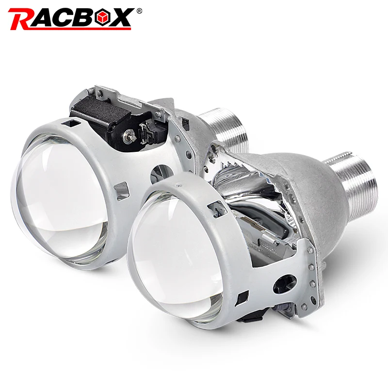 RACBOX 2 шт. 3,0 дюйма Автомобильные фары H4 HID Bi-xenon для Hella 5 объектив проектора замена фары модифицированный Fit H4 разъем