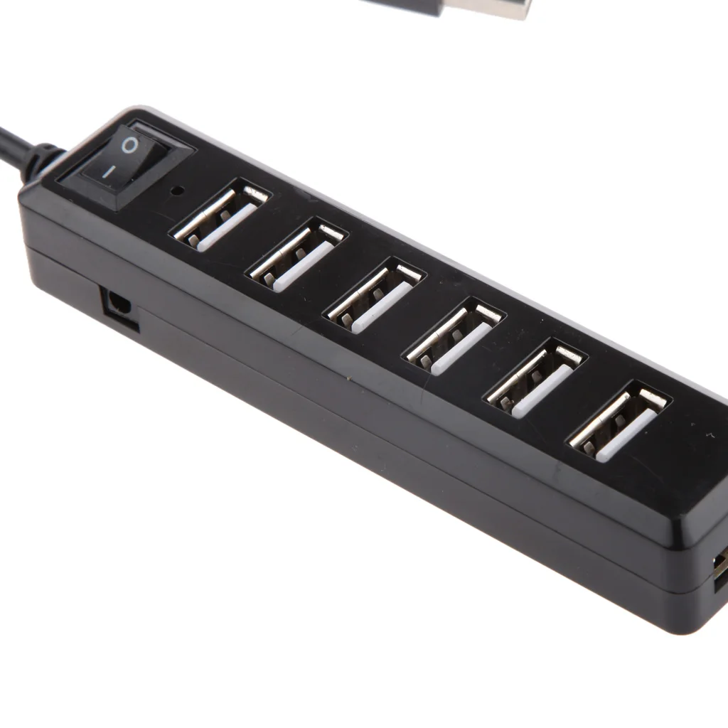 MagiDeal 2x Высокоскоростной 7 портовый USB концентратор 2 0 многоразветвитель