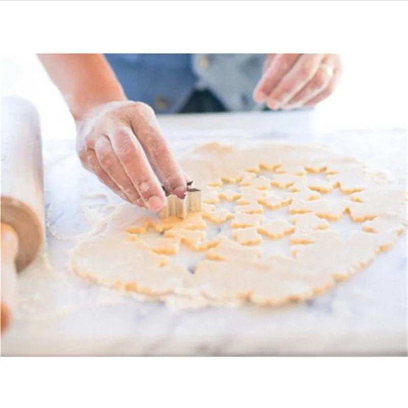 9 шт./лот новый Снежинка Форма Нержавеющая сталь печенья Украшения Торта Помады