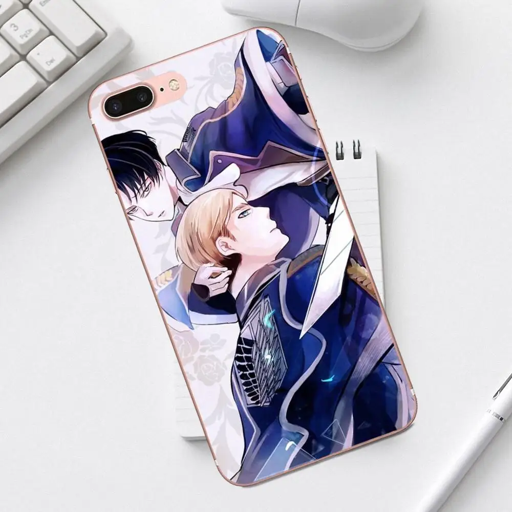 Qdowpz Атака Титанов новый сезон японское аниме для iPhone 4 4S 5 5C SE 6 6S 7 8 Plus X XS Max XR Galaxy A3 A5