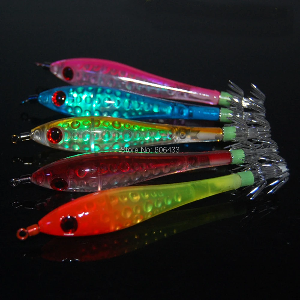 

5PCS fishing Shrimp lure Lures Squid bait hook Crankbaits 6g 10cm Free shipping