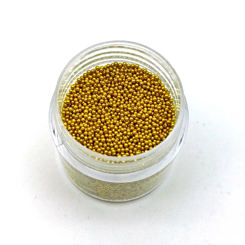 06 Бодрствования 10g/jar Nail Икра бусы 0,6-0,8mm красочные мини Стекло шарики для ногтей Подвески маникюр 3D ногтей украшения - Цвет: 06