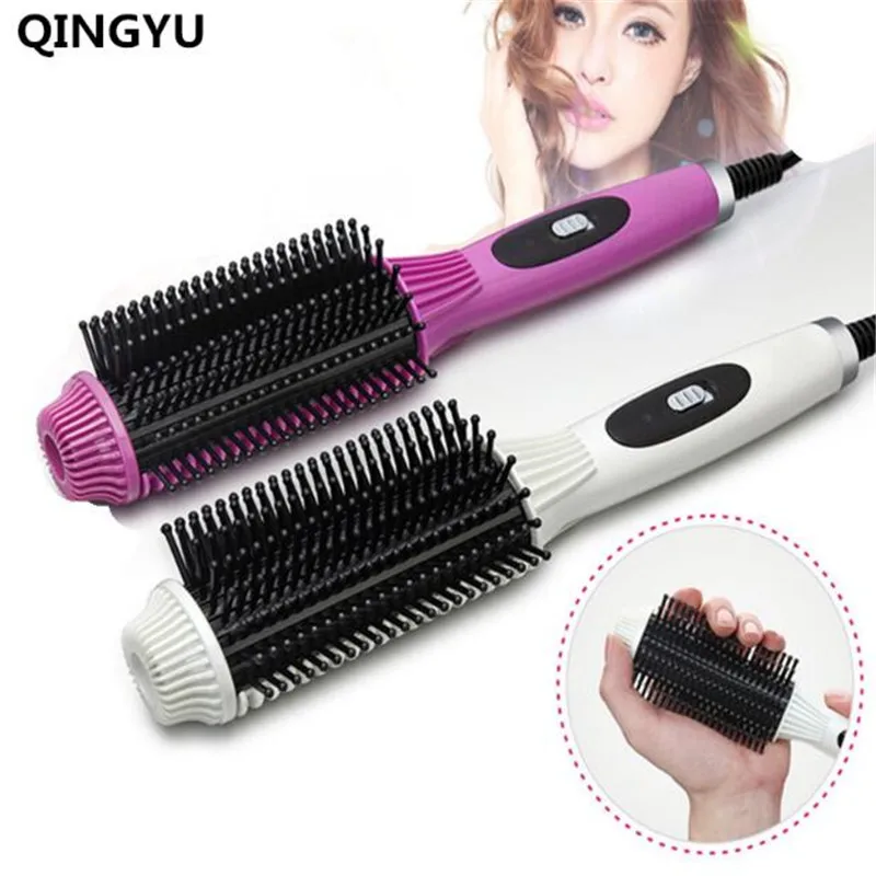 Два в одном многофункциональный электрический выпрямитель для волос расческа и
