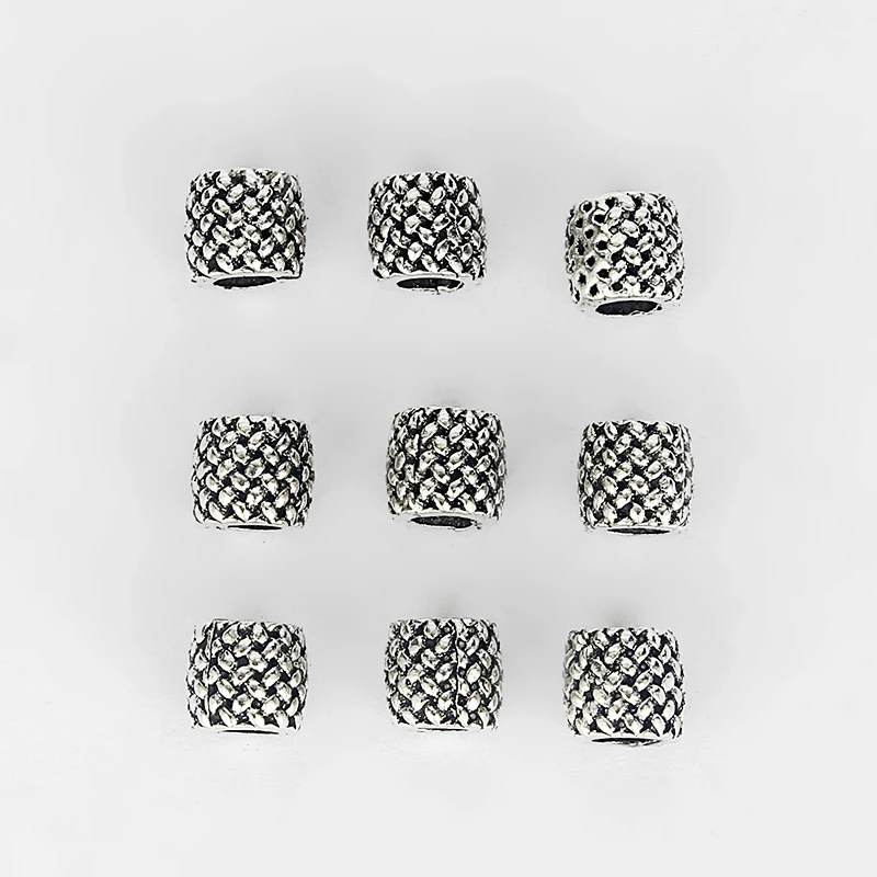 10 шт. Круглые Кожаные Ползунки с саржевым узором | Украшения и аксессуары