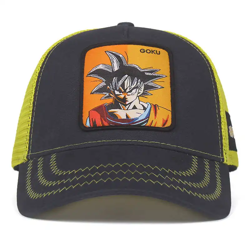 Новый бренд Goku Супер Saiyan Dragon Ball Snapback Кепка хлопковая бейсболка для мужчин и