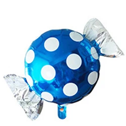 Dot blue Новые конфетные фольгированные гелиевые шары воздушные шары Свадебный декор балон mariage воздушные шары с днем рождения воздушные шары события - Цвет: Dot blue